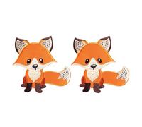 CVFRTT 2 Pieces Of Fox Patches, Cute Cartoon Patches, Ironing Patches, Embroidery Patches, Clothing Decoration Patches, Clothing Repair Patches