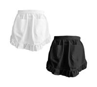 CVFRTT 2 Pieces Of Soft Pvc, Maid Apron, Apron With Own Pocket, Anti-Fouling Cleaning Apron, Kitchen Work Accessories