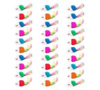 CVFRTT 30 Pieces Of Colorful Mice, Furry Mouse Toys, Pet Toys, Kitten Toys, Mouse Toys For Cats (5 * 3 * 2.5Cm)