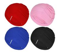 CVFRTT 4 Pieces Swimming Caps, Women'S Swimming Caps, Long Hair Waterproof Swimming Caps, Cute Simple Swimming Caps, Elastic Swimming Caps, Swimming Supplies