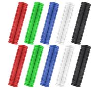 CVFRTT 5 Pairs Of Bicycle Rubber Grips, Children'S Anti-Slip Grips, Bicycle Accessories, Soft Bicycle Grips