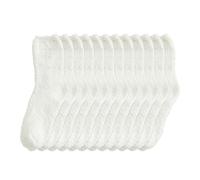 CVFRTT 6 Pairs Of White Plush Socks, Coral Fleece Socks, Home Warm Socks, Soft Cold-Proof Socks, Women'S Socks, Floor Socks