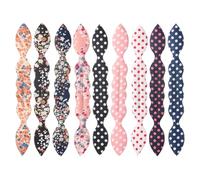 CVFRTT 9 Pieces Bunny Ear Style Hair Twisters, Multicolor, Rubber, Extra large pack of 9, Hair Roller