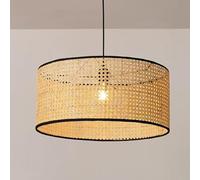 CVGBFDGYJN Creative Hand-Woven Hexagonal Rattan Pendent Light Natural Wabi-Sabi Style Rattan Lampshade Chandelier Simple Pastoral Ceiling Lamp for Bedroom Living Room