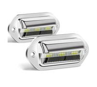 Cvgffs License Number Plate Light LED 2/10pcs Car License Plate Lights 6 LED Universal Bus Motorcycle Truck License Plate Light Safety Driving Lamp Door Light 12V 24V