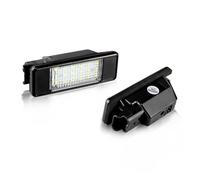 Cvgffs License Number Plate Light LED For Peugeot 308 207 106 508 5D SW Station Wagon For Citroen C2 C3 C4 2PCS 12V Super Bright LED License Number Plate Lights Rear Lamp