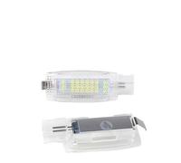 Cvgffs License Number Plate Light LED For VW For Golf 4 5 6 7 For Passat B6 B7 CC Jetta Polo EOS MK6 TIGUAN TOURAN 2Pcs Car 18 LED Sun Visor Vanity Mirror Light Reading Lamps