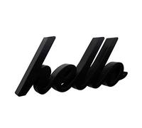 CVHOMEDECO. Matt Black Wooden Words Sign Free Standing "hello" Desk/Table/Shelf/Home Wall/Office Decoration Art, 10.5 x 4.5 x 1 Inch