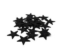 CVHOMEDECO. Primitives Rustic Country Décor. Rusty Mini Metal Barn Star Home Decorative Accents, 1-Inch, Set of 24 (Matt Black-24 Pieces)