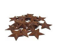 CVHOMEDECO. Primitives Rustic Country Décor. Rusty Small Metal Barn Star Home Decorative Accents, 2-3/4 Inch, Set of 24
