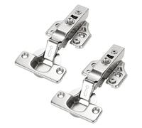 CVIUYO 2 Pcs 105° Soft Close Cabinet Hinges 35mm, 3D Concealed Hydraulic
