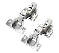 CVIUYO 2Pcs 105° Soft Close Cabinet Hinges 35mm, 3D Concealed Hydraulic