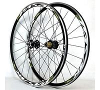 CVJdfhRE 700C Road Bike Wheelset,30mm C/V Disc Wheels Quick Release Bicycle for 7-8-9-10-11 Speed Cassette(A green)