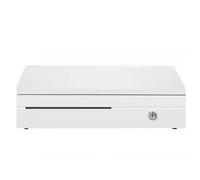 CVJdfhRE cash box， Cash Register Drawer Heavy Duty Box Manual Key & Push-Button Release Lock for Supermarket Bar Coffee Shop(Bianco)