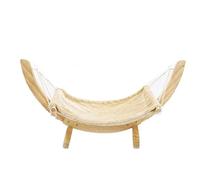 CVJdfhRE cat hammock, 2-in-1 pet swing chair hammock，Holds Small-Medium Size Cat or Small Dog | Easy to Assemble | Wood Construction | Toy(Black)