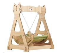 CVJdfhRE cat hammock, Cartoon shaped pet Bed cat hammock, Solid Wood Fancy Swing Chair, 2 in 1 and Hammocks, Cat Furniture Gift for Dog