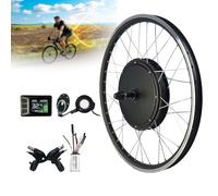 CVJdfhRE conversion kit， 36V 500W 48V 1000W Rear Wheel Electric Bicycle Motor Conversion Kit for E-bike Cycling Hub, With Upgrade Smart Controller,36V/50(48v/500w,20inch)