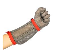 CVJdfhRE Cut Resistant Gloves, Stainless Steel Chain With Extended Handles, Universal For Left And Right Hands(Arm 22cm,1PCS/M)