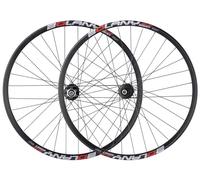 CVJdfhRE Disc Brake Version 4 Peeling Thru-Axle Wheel Set Suitable for High-Intensity Riding/108 Rings/4 Bearings at the Front and 2 at the Rear(B,29in)
