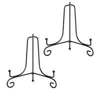 CVJdfhRE display stand， Display stand 2 Packs Black Iron Snd Holder , ,Easel Plate ,Photo for Home oration(5inch)
