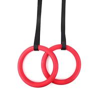 CVJdfhRE gymnastics rings， 1pair ABS Plastic Gymnastic Ring Multi-functional Practical Convenient Exercise Workout Pull Up Muscle Training Circle