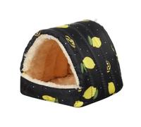 CVJdfhRE hamster toys， Hamster Toy 2Pcs Colorful Squirrel Mini Rabbit House Small Animal Sleeping Bed Guinea Pig Nest A3 S(A1,M)