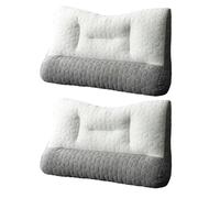 CVJdfhRE pillows， Orthopedic Sleep Apnea Pillow for Deep Ergonomic Cervical Support for Better Quality(Gris,1 pièce)