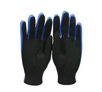 CVJdfhRE wetsuit gloves， Surfing Gloves Thin Section 1.5mm Neoprene Warm Diving Equipment Snorkeling Pulp Board Water Sports Protective Gear(Blu,M palm width 9cm)