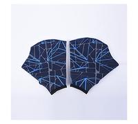 CVJdfhRE wetsuit gloves， Unisex Nylon Gloves Aquatic Swimming Webbed Water Training Hand Hands Flippers Dive Equipment(Blu,L)