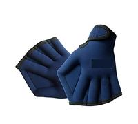 CVJdfhRE wetsuit gloves， Water Sport Snorkeling Resistance Webbed Paddles Diving Accessories Swimming Gloves Glove(Blu)