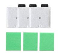 CVMGO 6 Pcs CF1 Fish Tank Filter Cartridges Compatible With Interpet Internal Cartridge Filters Filter Service Kit Replacement Set Pack of 3 Month (6PCS: 3 X Filter Cartridges, 3 X Algaway Pads)