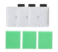 CVMGO CF1 Filter Service Pack of 3 Month Compatible with Interpet Internal CF1 Cartridge Filters Fish Tank Filter Cartridges Kit for Aquarium (6PCS: 3 X Filter Cartridges, 3 X Algaway Pads)