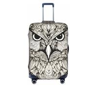 Cvnbmakk Owls Birds Print Travel Luggage Cover, Waterproof And Dustproof Protective Cover For 18-32 Inch Suitcases, White, M