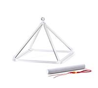 CVNC 12 Inch Quartz Crystal Singing Pyramid Healing Musical Instrument + Carry Case Bag Powerful Energy