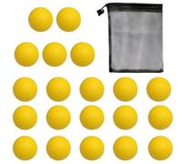 CVNRCLP 12 Pack Golf Practice Balls - Soft Elastic Foam Dimpled Training Balls for Indoor/Outdoor Swing Practice - Perfect Golf Training Aids for Home, Office, and Backyard