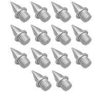 CVNRCLP 14 Pcs Running Spikes for Track & Cross Country - 1/4 Inch Stainless Steel Pyramid Shoe Spikes with Spike Wrench, Perfect for Sprinting, Long Jump, and Short Distance Running