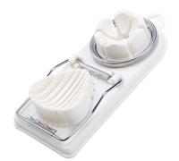 CVNRCLP 2-in-1 Stainless Steel Egg Slicer & Cutter - Heavy-Duty Egg Slicer for Hard-Boiled Eggs, Multifunctional Dicer and Slicer for Bananas, Strawberries, and Soft Fruits