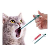 CVNRCLP 2-Pack Pet Medicine Feeding Syringe - Reusable Pill Dispenser for Dogs, Cats, Puppies, and Kittens with Soft Tip and Round Head for Safe Medication Administration