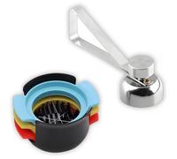 CVNRCLP 3-in-1 Egg Topper & Slicer Set - Stainless Steel Egg Cracker and Multifunctional Shell Separator for Raw, Soft & Hard Boiled Eggs, Plus Soft Fruit - Essential Kitchen Gadget