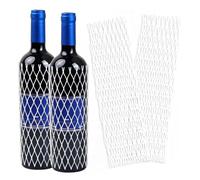 CVNRCLP 30-Pack Reusable Mesh Wine Bottle Sleeves - 8.3-Inch Protective Covers for Liquor and Wine Bottles - Durable and Safe Bottle Protectors