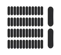 CVNRCLP 50-Pack Stainless Steel Foot File Replacement Pads - Self-Adhesive Reusable Pedicure Refills for Effective Callus Removal and Smooth Dead Skin Treatment for Home and Salon Use,footfile