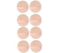CVNRCLP 8 Pack Powder Puff Round Makeup Sponges - Blending Puffs for Foundation, Pressed & Loose Powder - 8cm Cosmetic Applicators for Flawless Finishing - Perfect for Classroom & Daily Use