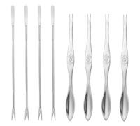 CVNRCLP 8-Piece Stainless Steel Seafood Tool Set - Essential Crab and Lobster Forks, Multi-Purpose Shellfish Picks for Effortless Meat Removal - Perfect Kitchen Accessories for Seafood Lovers