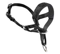 CVNRCLP Adjustable Dog Head Collar - Padded Head Harness for Comfortable Control - Anti-Pulling Halter Collar (Medium, Black)