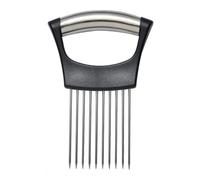 CVNRCLP Premium Stainless Steel Onion Holder & Vegetable Slicer | Versatile Cutting Tool for Fruits, Meat, and Tomatoes | Efficient Kitchen Gadget for Easy Chopping and Peeling