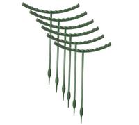 Cvoepobey 10 Pack Plant Support Plant Stakes, Plastic Half Round Plant Support Ring Plastic Plant Cage Holder Flower Pot Climbing Easy Install Easy to Use