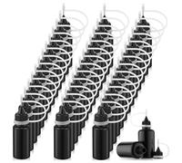 Cvoepobey 100 Pcs 10 Ml Plastic Precision Needle Tip Applicator Bottle Mini Lightproof Plastic Bottle