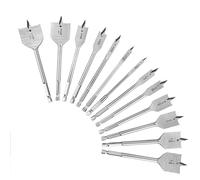 Cvoepobey 13x Spade Drill Bit Sets,Alloy Steel Paddle Flat Bit with Quick Change Shank, Flat Wood Hole Cutter 1/4inch to 1-1/2inch Easy Install Easy to Use