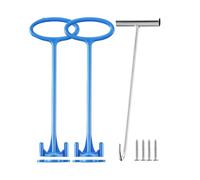 Cvoepobey 2 Pieces Pool Skimmer Handle Pool Skimmer Basket Hook, for All Skimmer Basket for Debris Removal