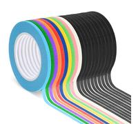 Cvoepobey 20 Rolls 1/8 Inch Whiteboard Tape Line,Graphic Tape, Pinstripe Tape for Dry Erase Board, Draping Tape,Gridding Tape